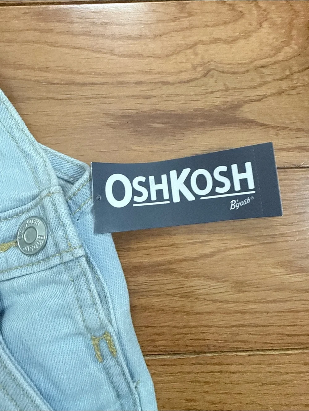 Oshkosh B’Gosh Girls Lightwash Denim Skirtall NWT